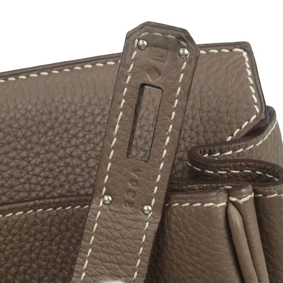 Hermes Etoupe Gray Togo Birkin 35 Handbag