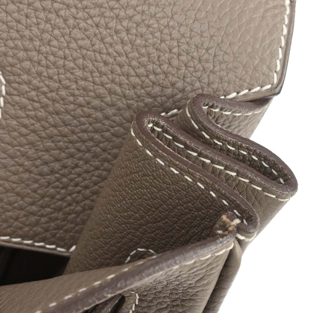Hermes Etoupe Gray Togo Birkin 35 Handbag