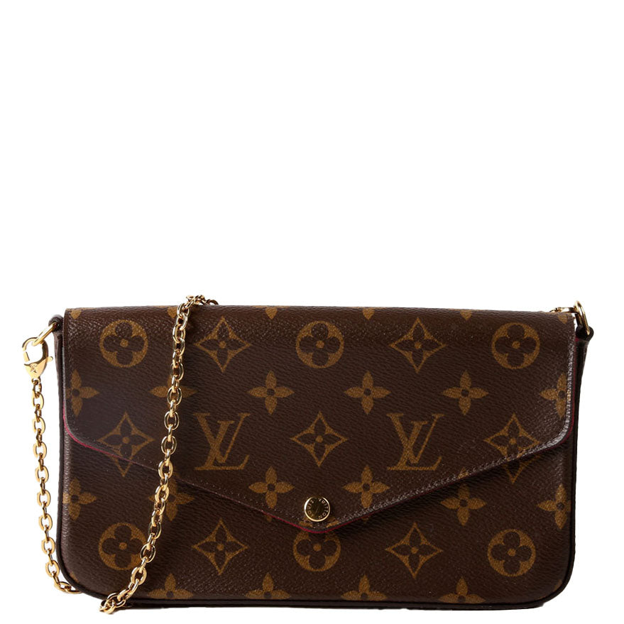 Pochette Felicie Monogram Berry