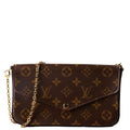 Pochette Felicie Monogram Berry