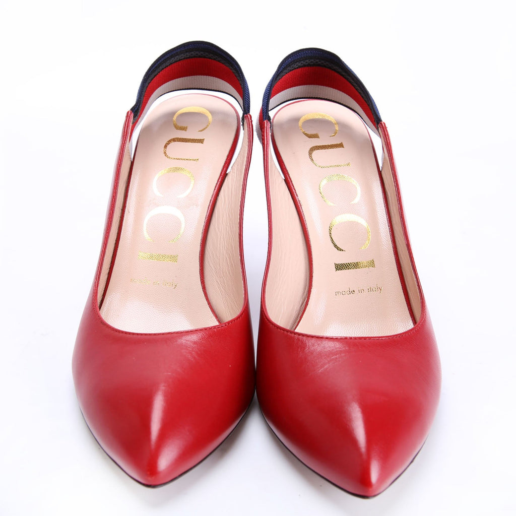 Gucci Sylvie Singback Pumps Size 37