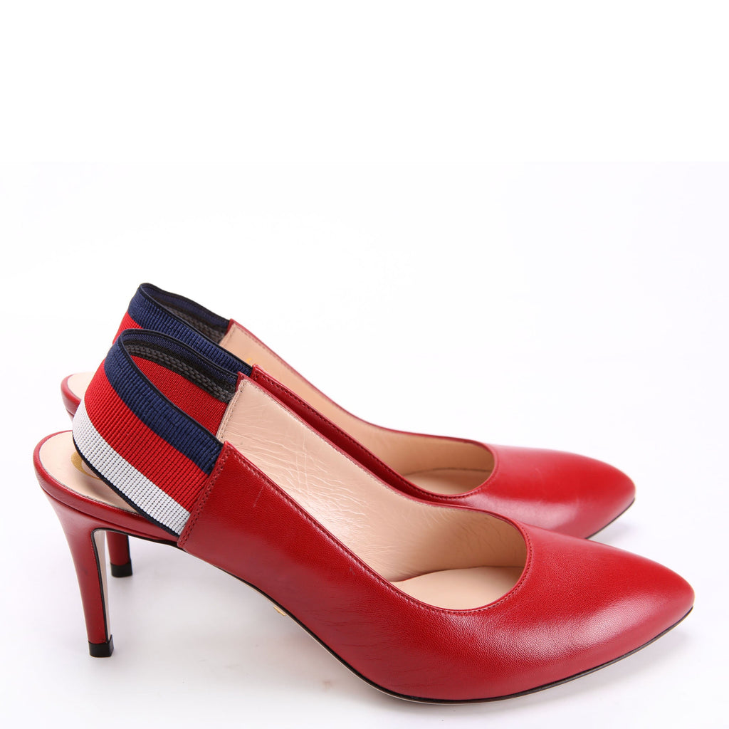 Gucci Sylvie Singback Pumps Size 37