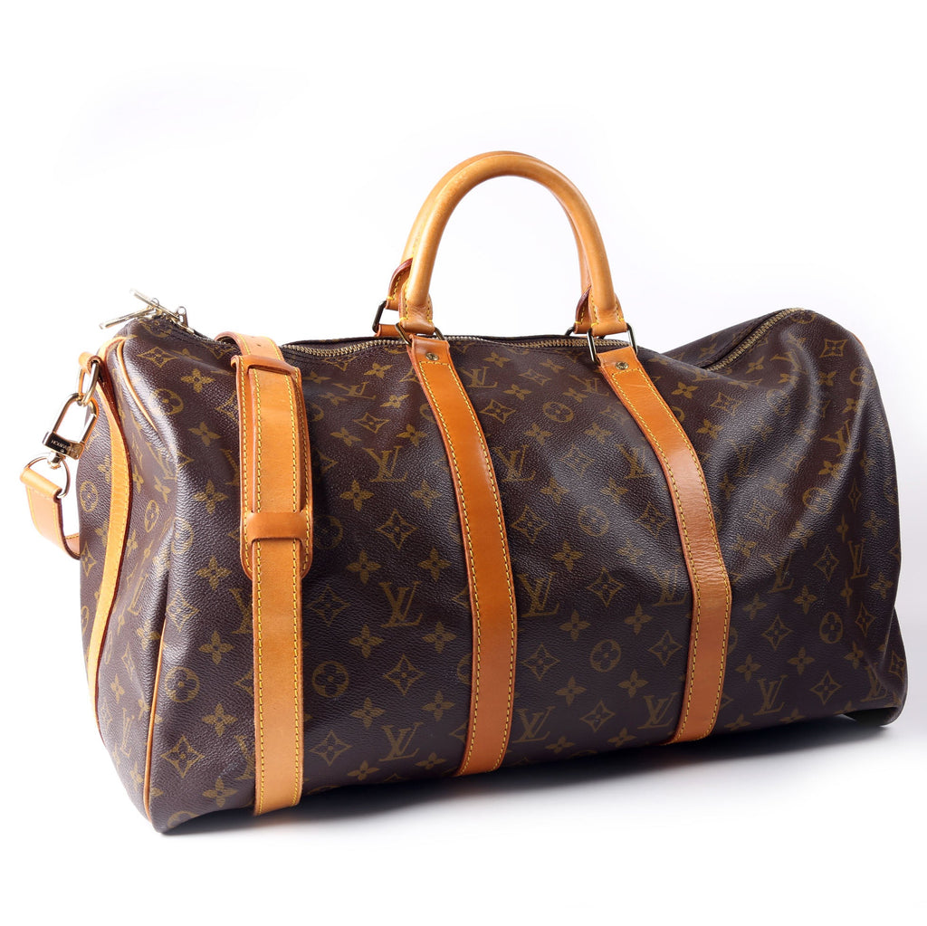 Keepall 50 Monogram Bandouliere Brown