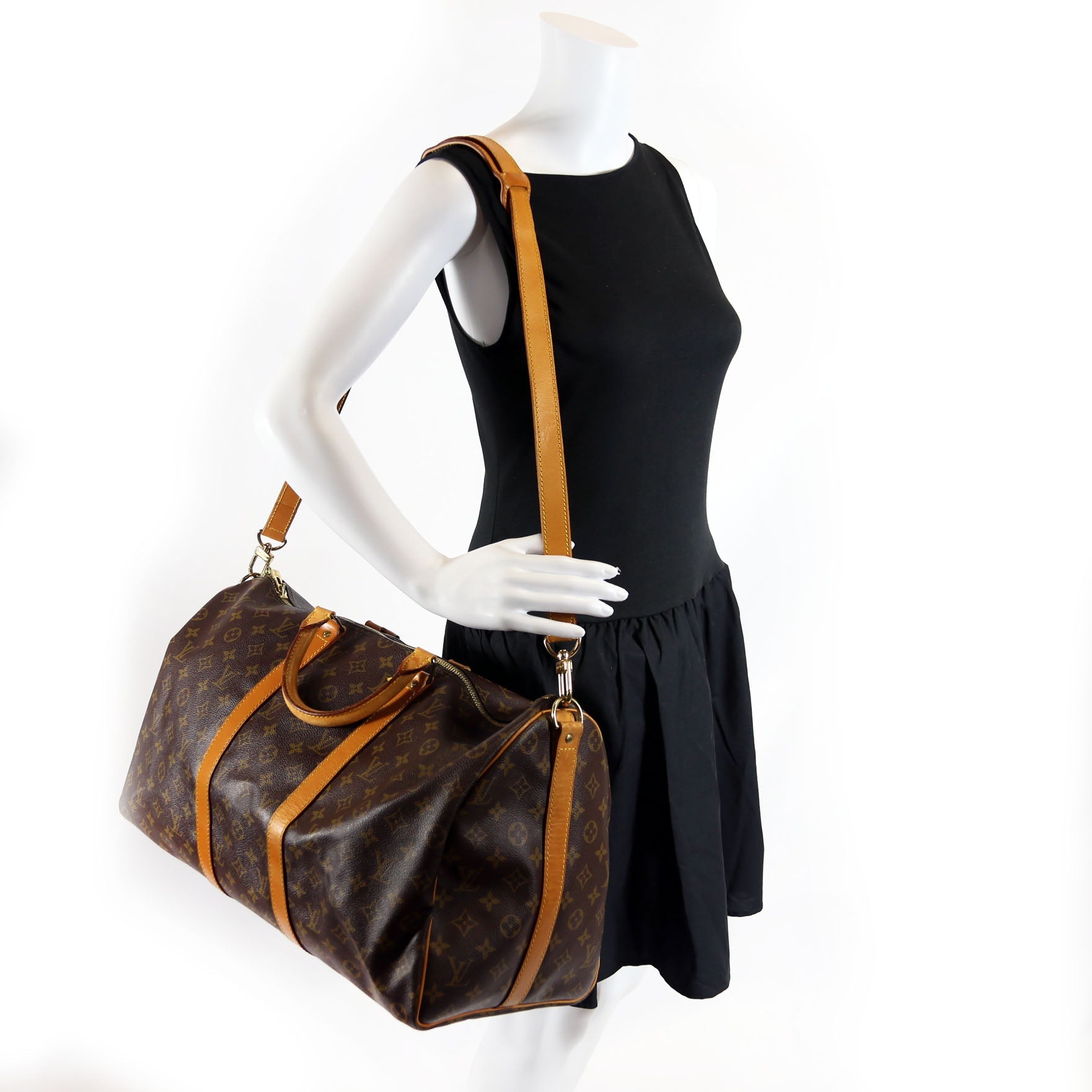 Keepall 50 Monogram Bandouliere Brown