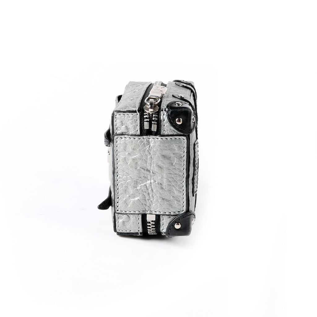 Soft Trunk Backpack Bag Charm Monogram Taurillon Silver/Black