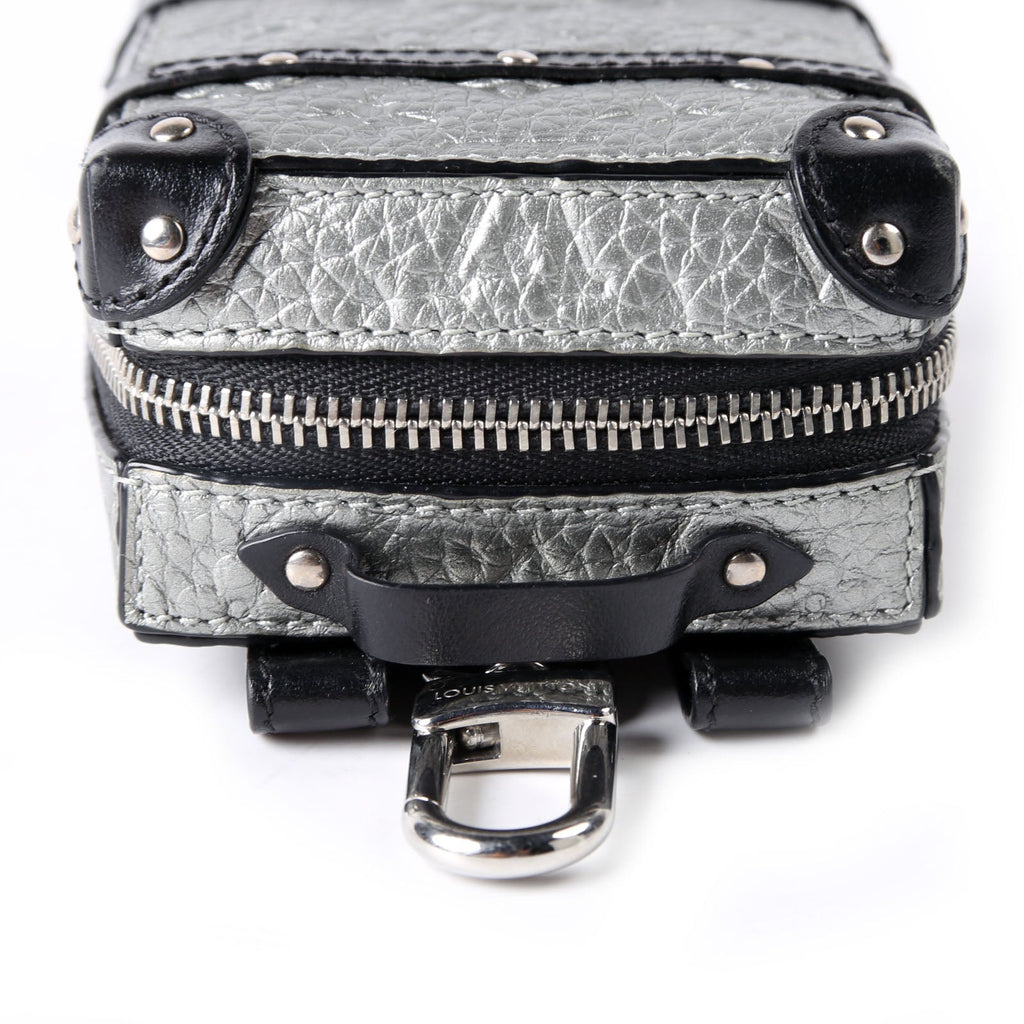 Soft Trunk Backpack Bag Charm Monogram Taurillon Silver/Black