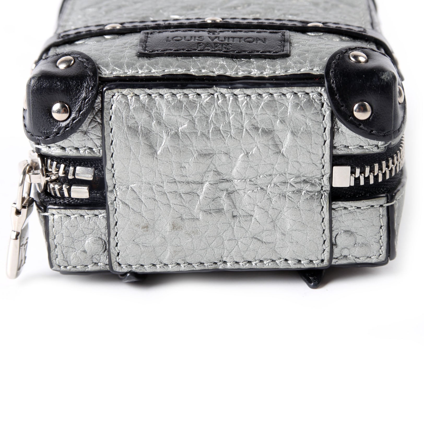 Soft Trunk Backpack Bag Charm Monogram Taurillon Silver/Black
