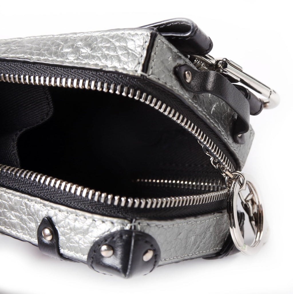 Soft Trunk Backpack Bag Charm Monogram Taurillon Silver/Black