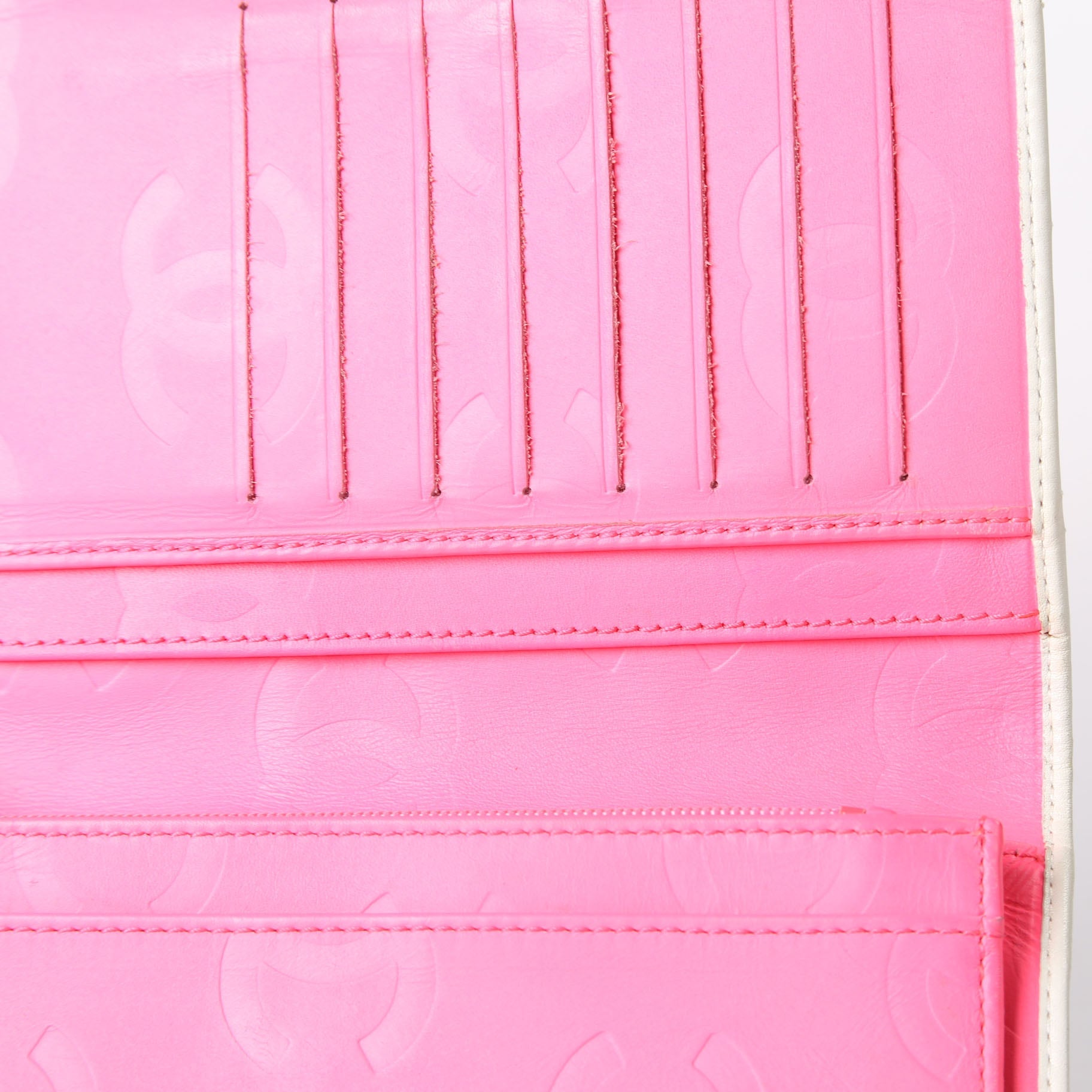 Cambon Ligne Yen Wallet White/Black