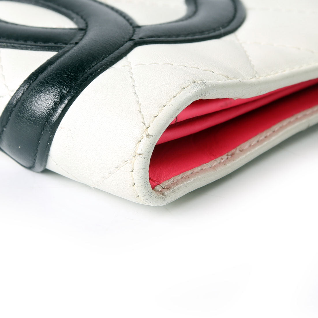 Cambon Ligne Yen Wallet White/Black
