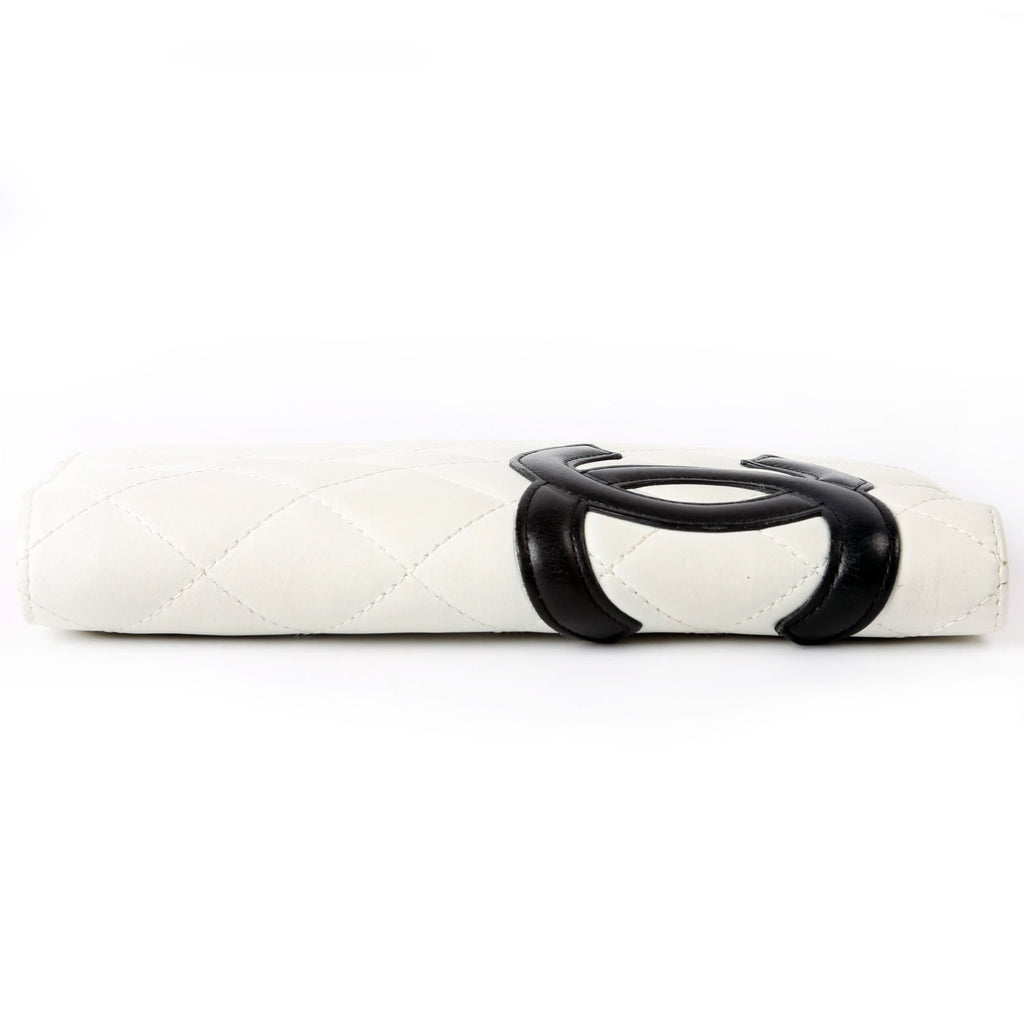 Cambon Ligne Yen Wallet White/Black