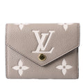 Victorine Wallet Bicolor Empreinte Turtledove