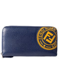 Fendi 7M0210 Zip Around Wallet Navy/Yellow