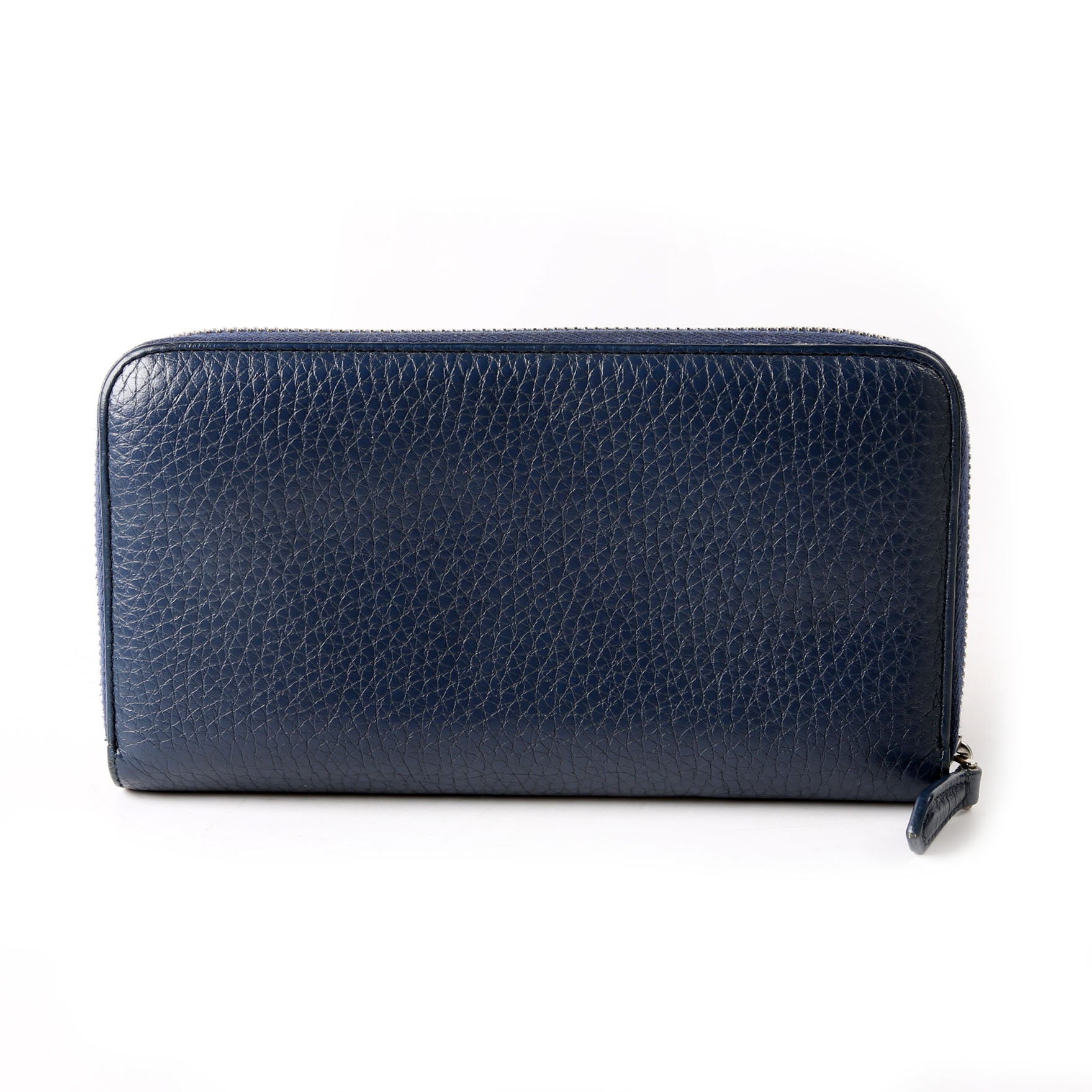 Fendi 7M0210 Zip Around Wallet Navy/Yellow