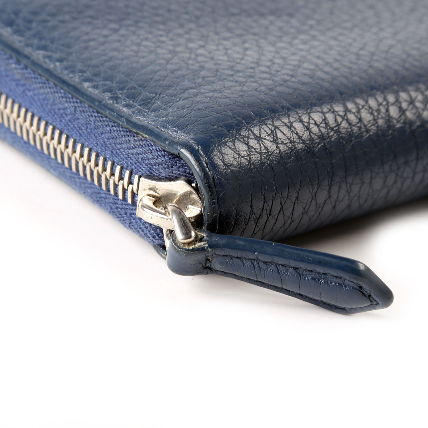 Fendi 7M0210 Zip Around Wallet Navy/Yellow