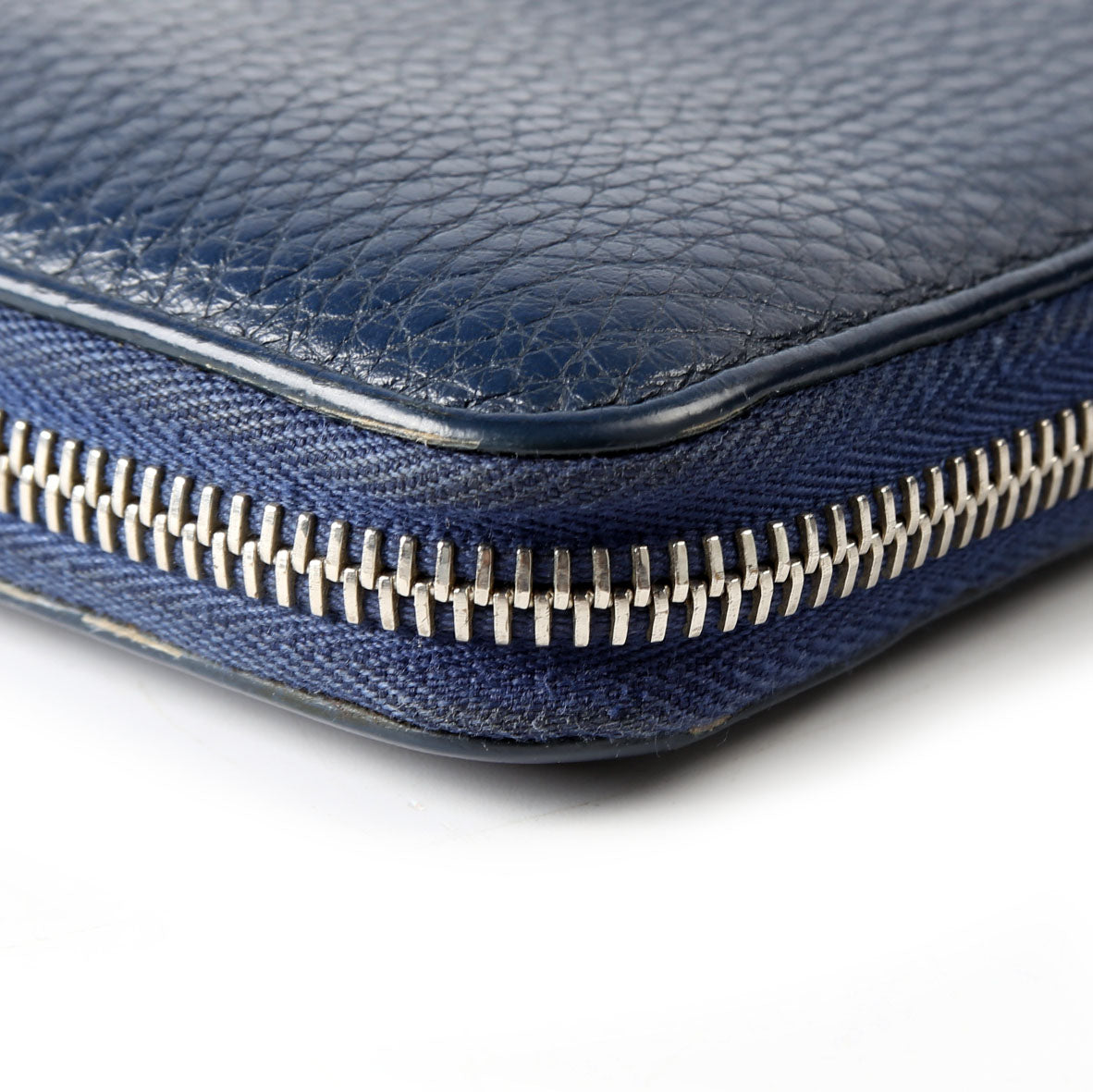 Fendi 7M0210 Zip Around Wallet Navy/Yellow