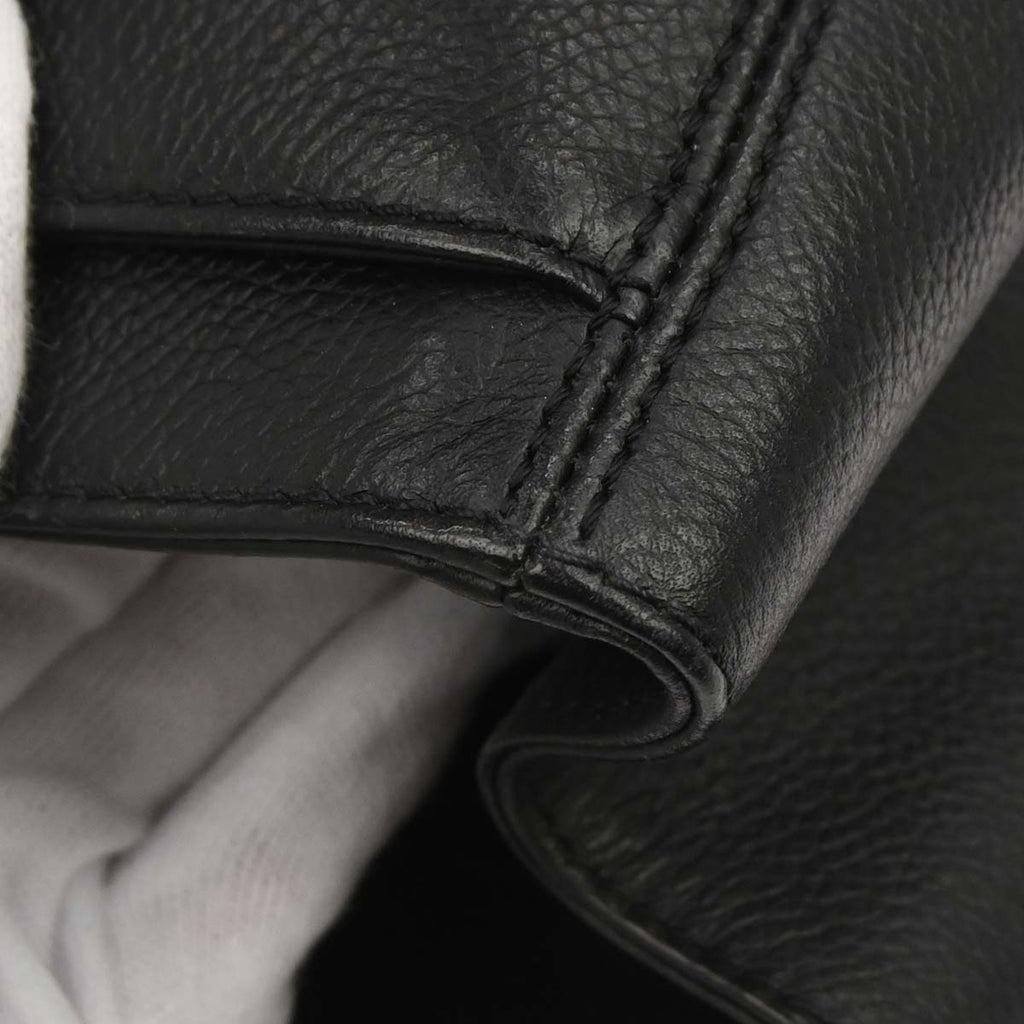 Chanel Black Calfskin Cerf Executive Tote Bag