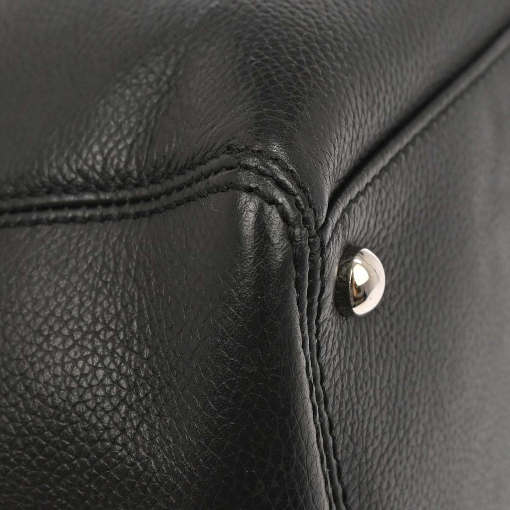 Chanel Black Calfskin Cerf Executive Tote Bag