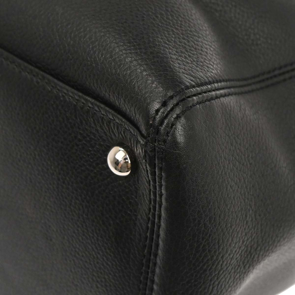 Chanel Black Calfskin Cerf Executive Tote Bag