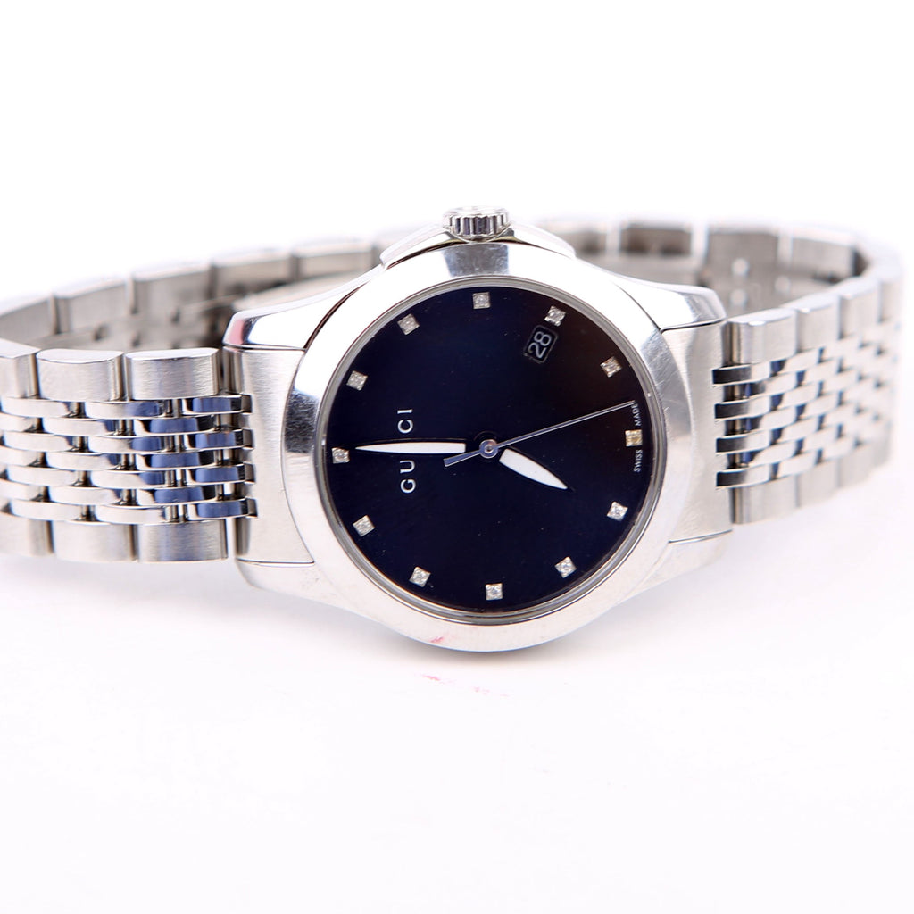 Gucci G-Timeless Quartz/Stainless Steel 27MM Watch Silver