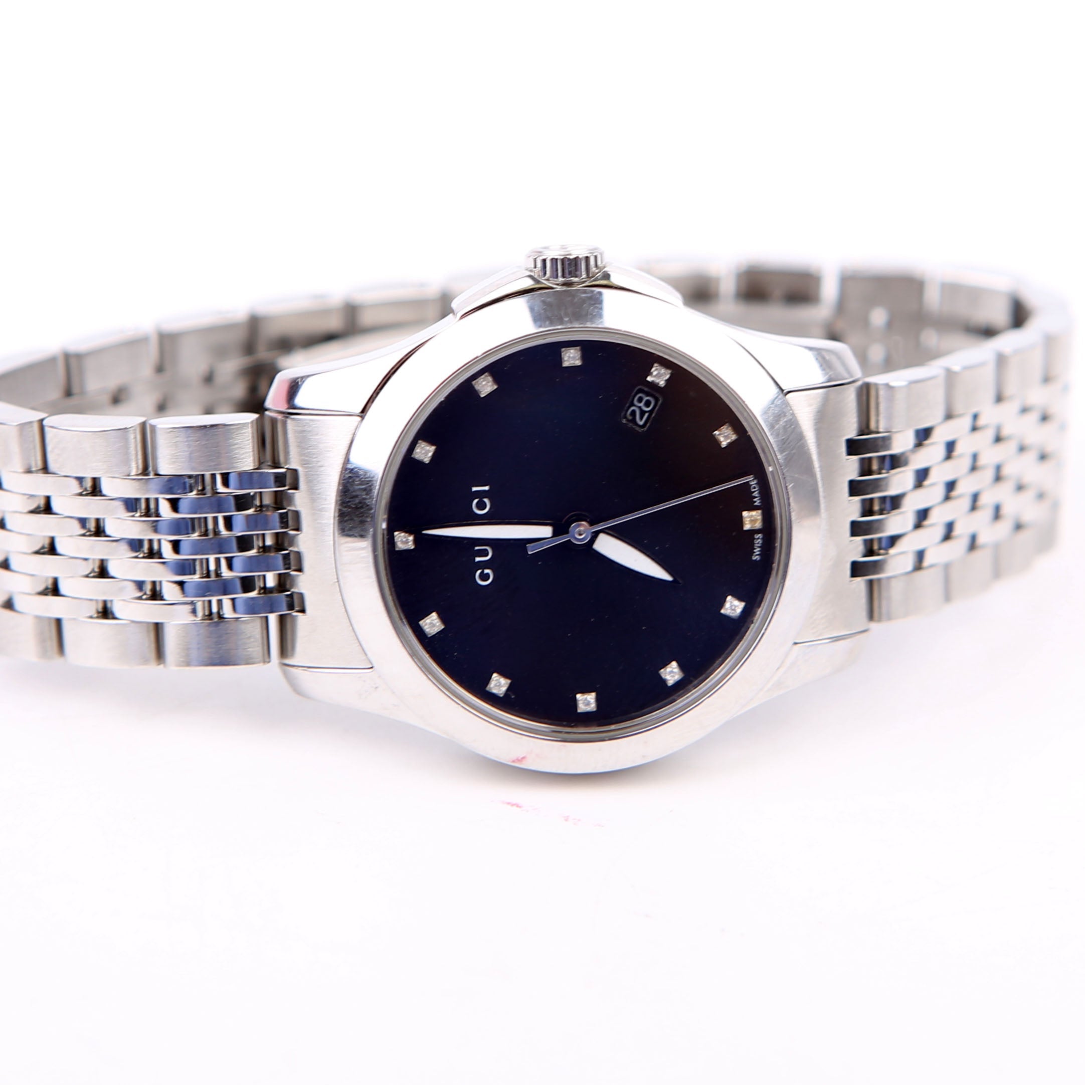 Gucci G-Timeless Quartz/Stainless Steel 27MM Watch Silver
