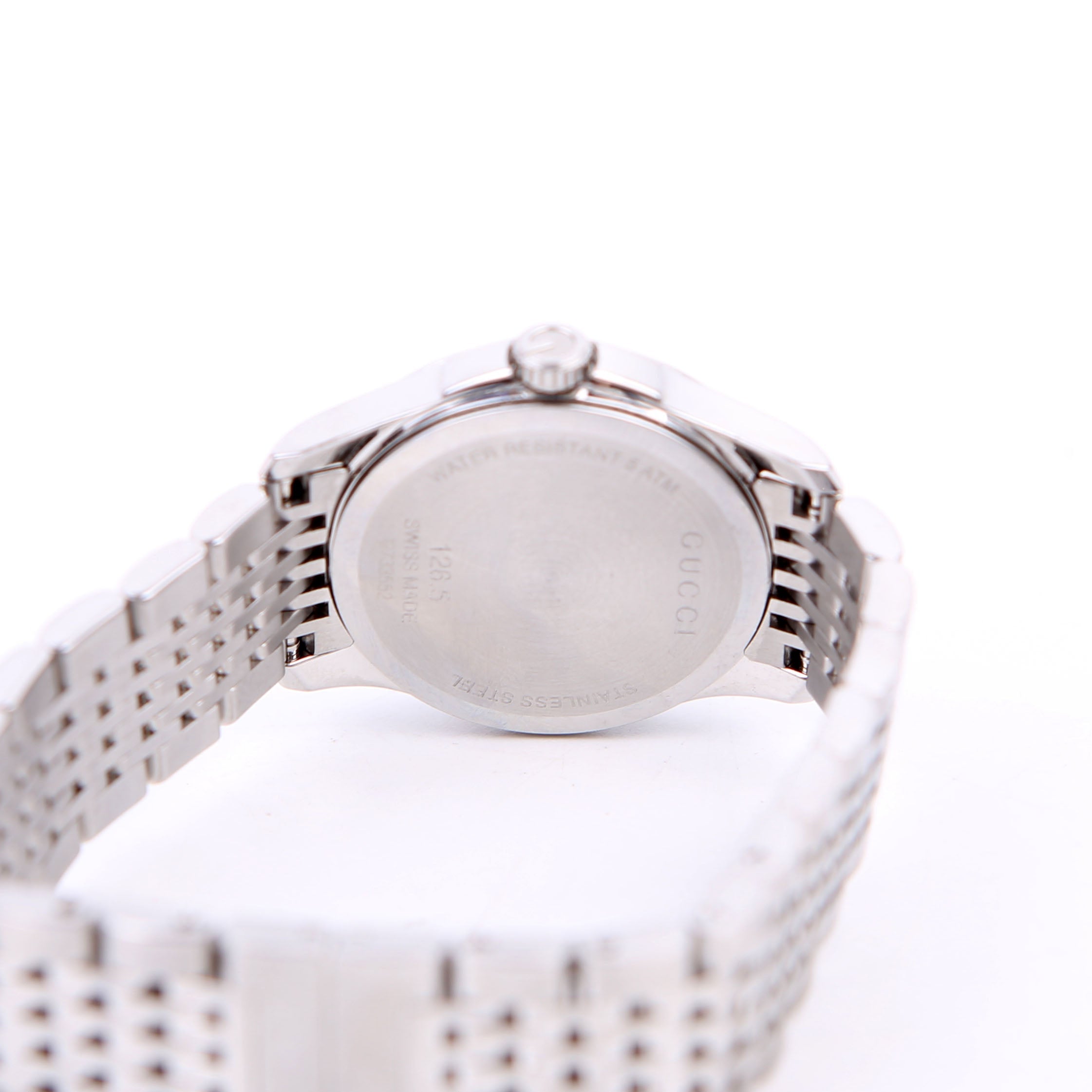 Gucci G-Timeless Quartz/Stainless Steel 27MM Watch Silver