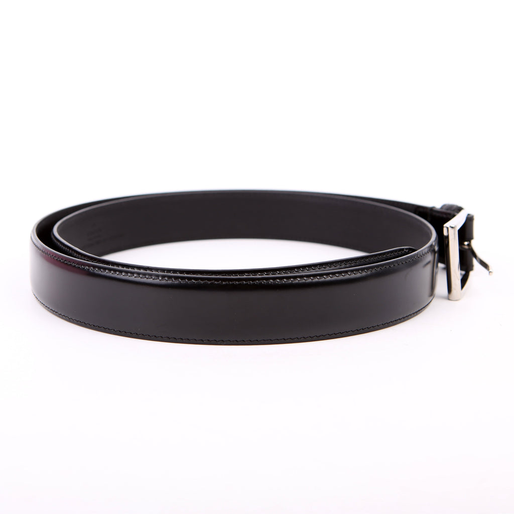 Gucci 474313 Square Buckle Belt Size 110/44 Black