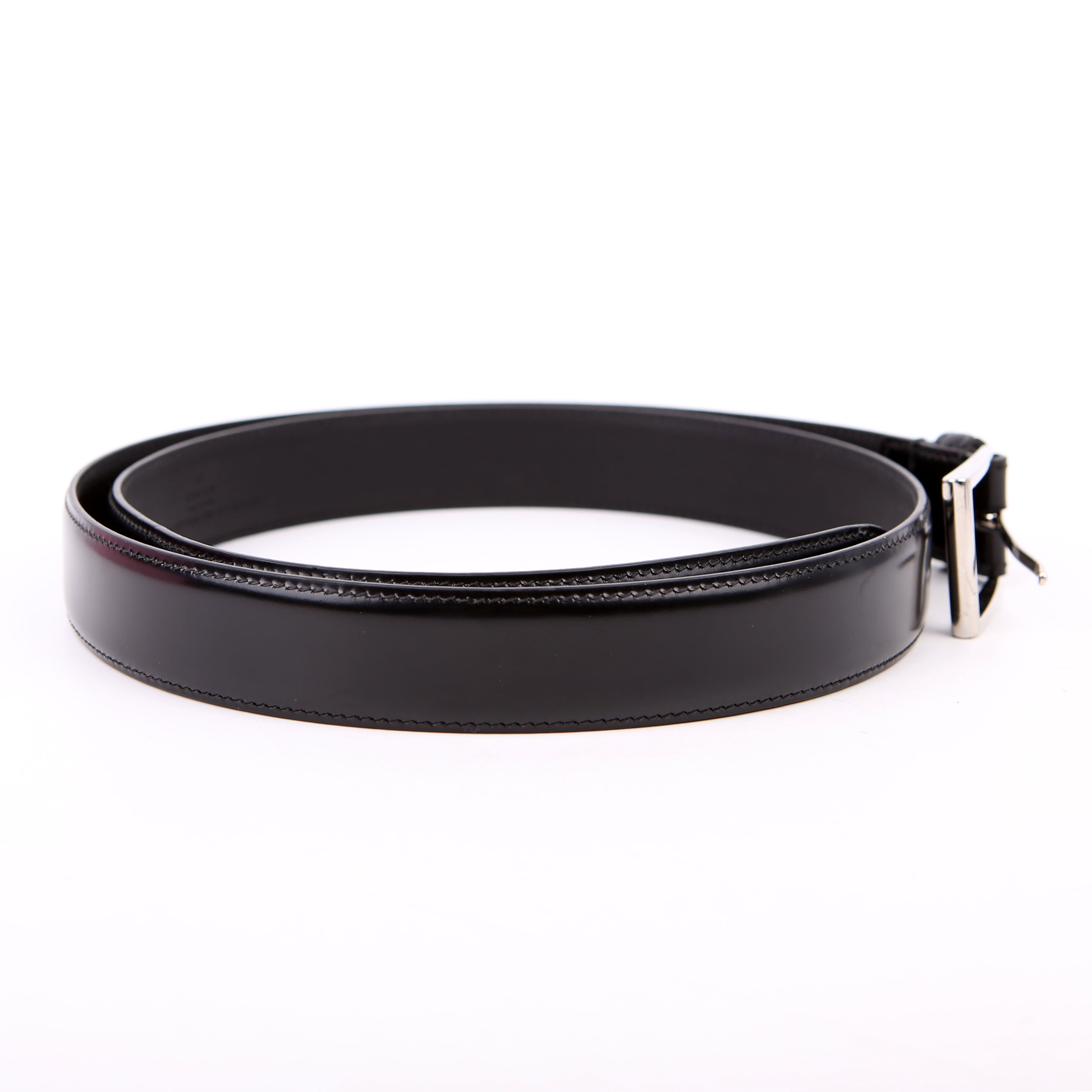 Gucci 474313 Square Buckle Belt Size 110/44 Black