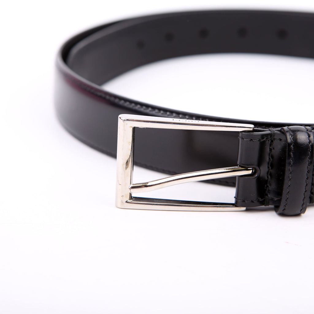 Gucci 474313 Square Buckle Belt Size 110/44 Black