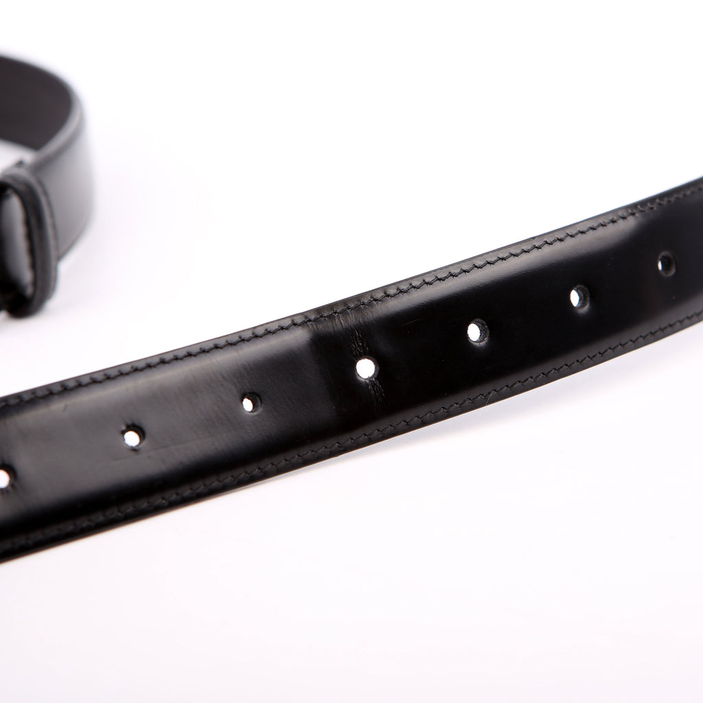 Gucci 474313 Square Buckle Belt Size 110/44 Black