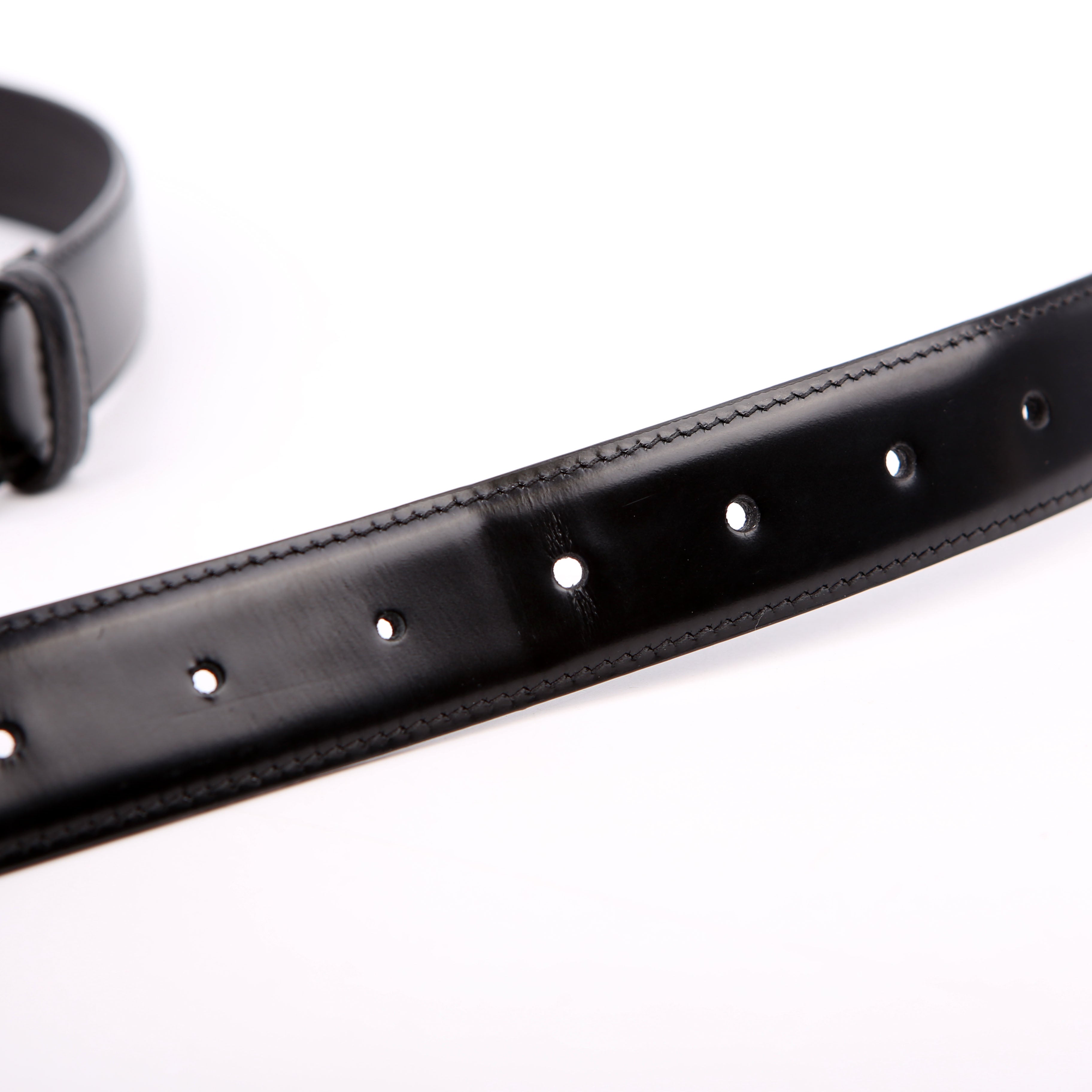 Gucci 474313 Square Buckle Belt Size 110/44 Black