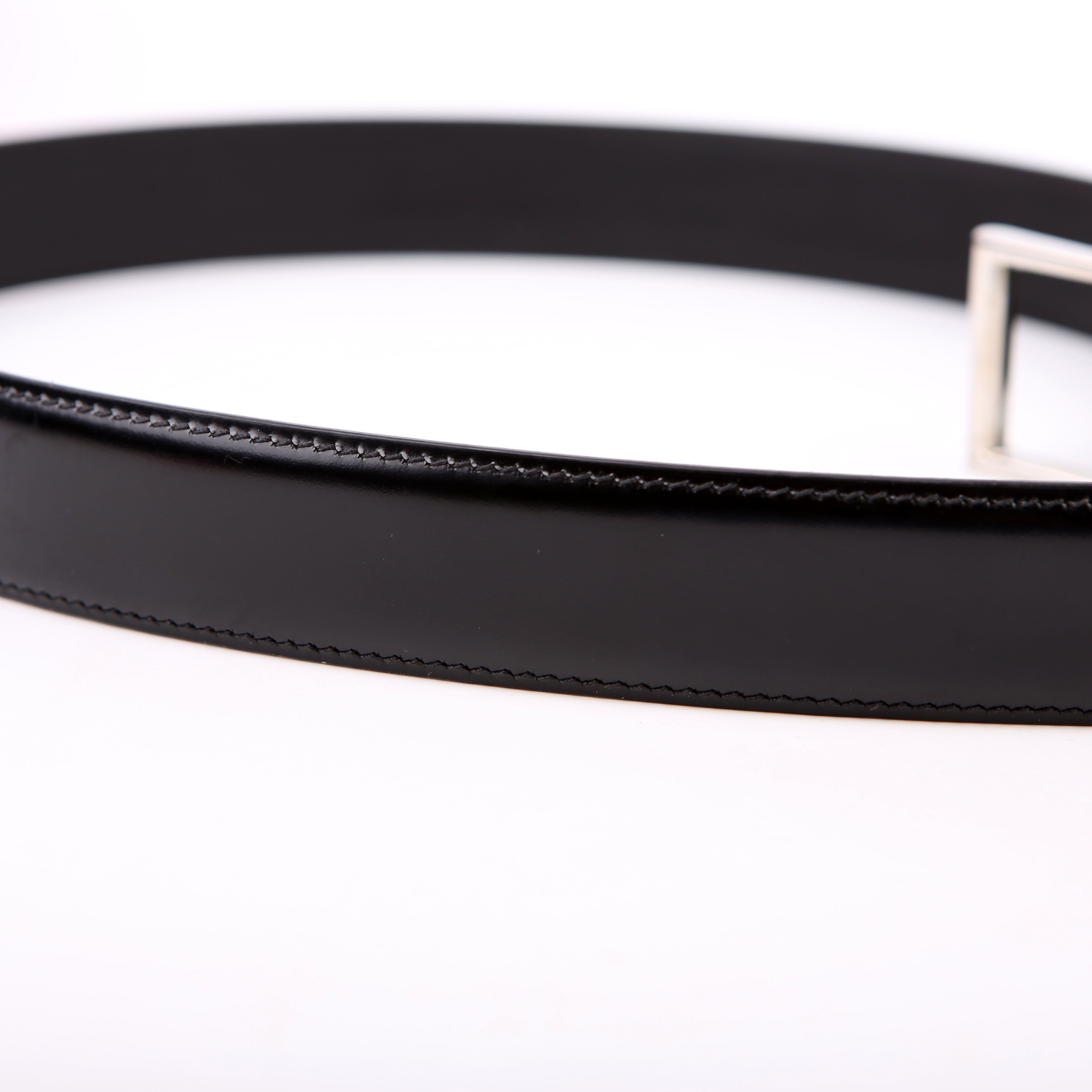 Gucci 474313 Square Buckle Belt Size 110/44 Black