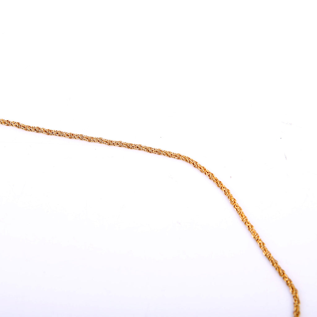 Dior CD Clasp Twisted Chain Necklace Gold