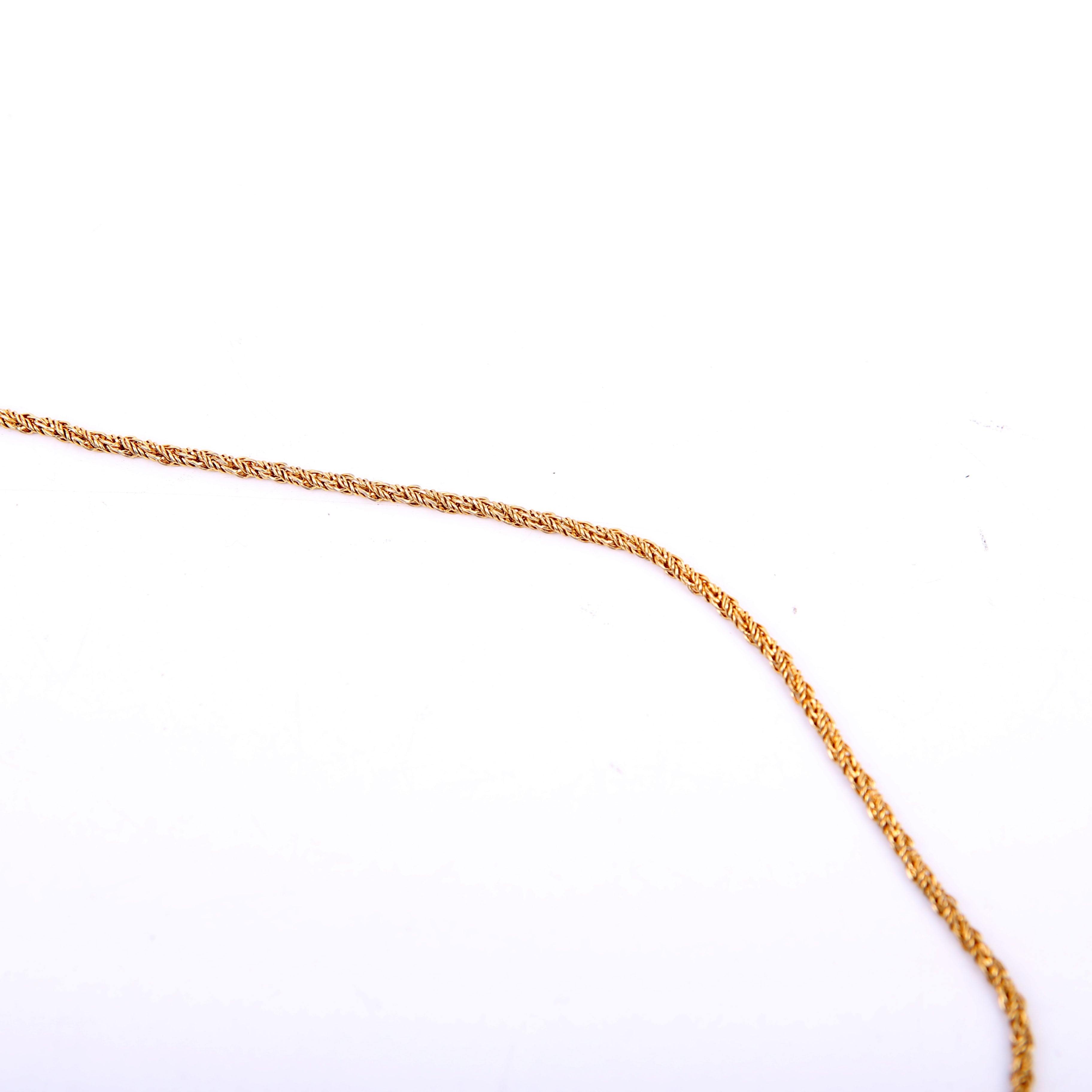 Dior CD Clasp Twisted Chain Necklace Gold