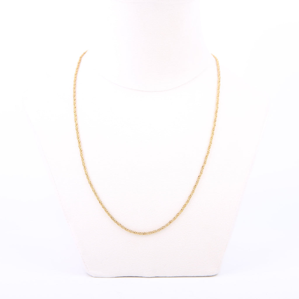 Dior CD Clasp Twisted Chain Necklace Gold