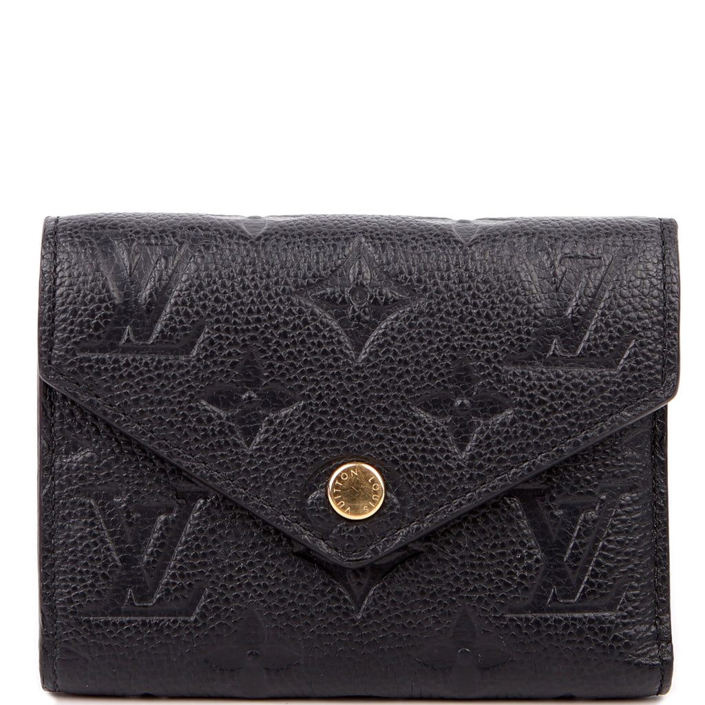 Victorine Wallet Empreinte Black