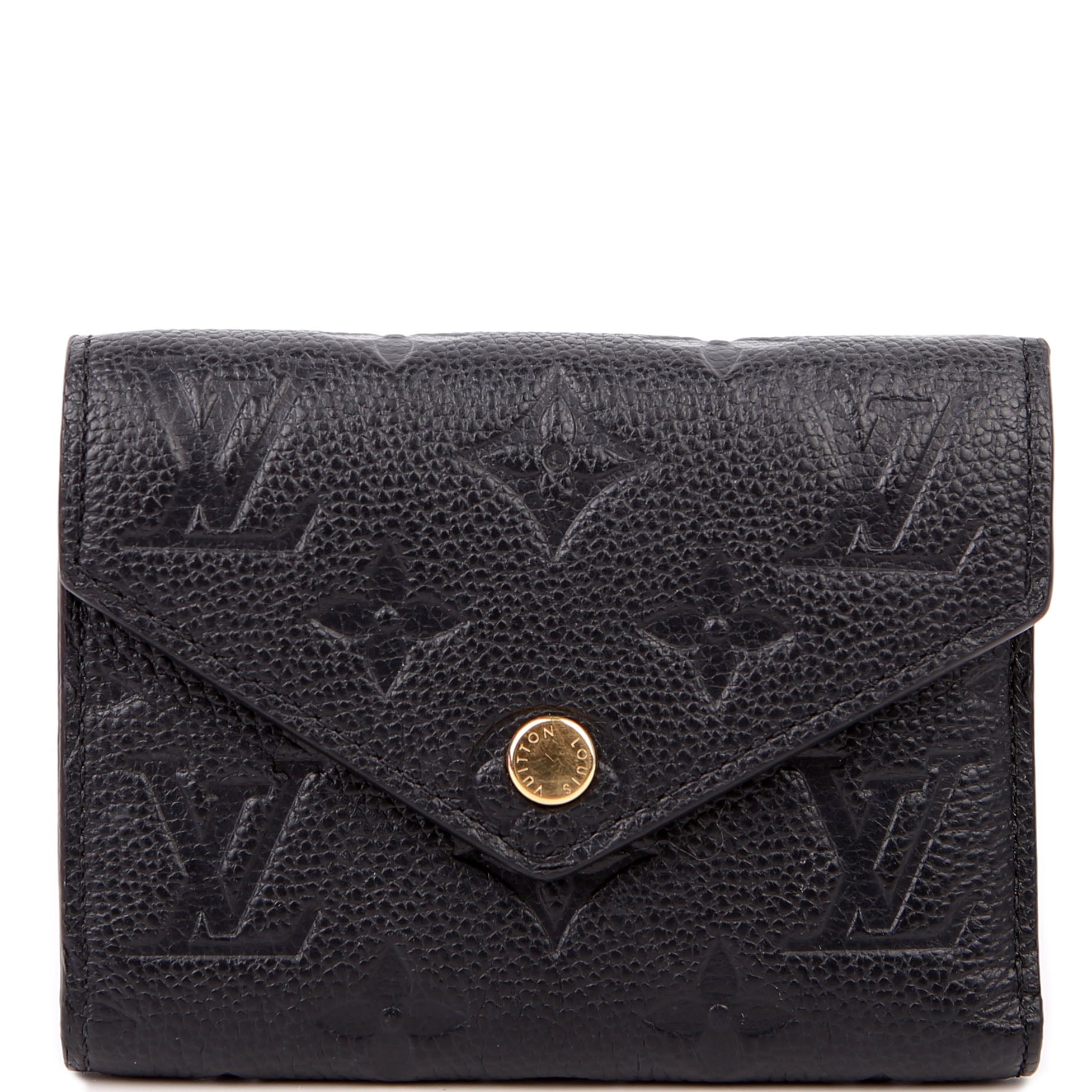 Victorine Wallet Empreinte Black