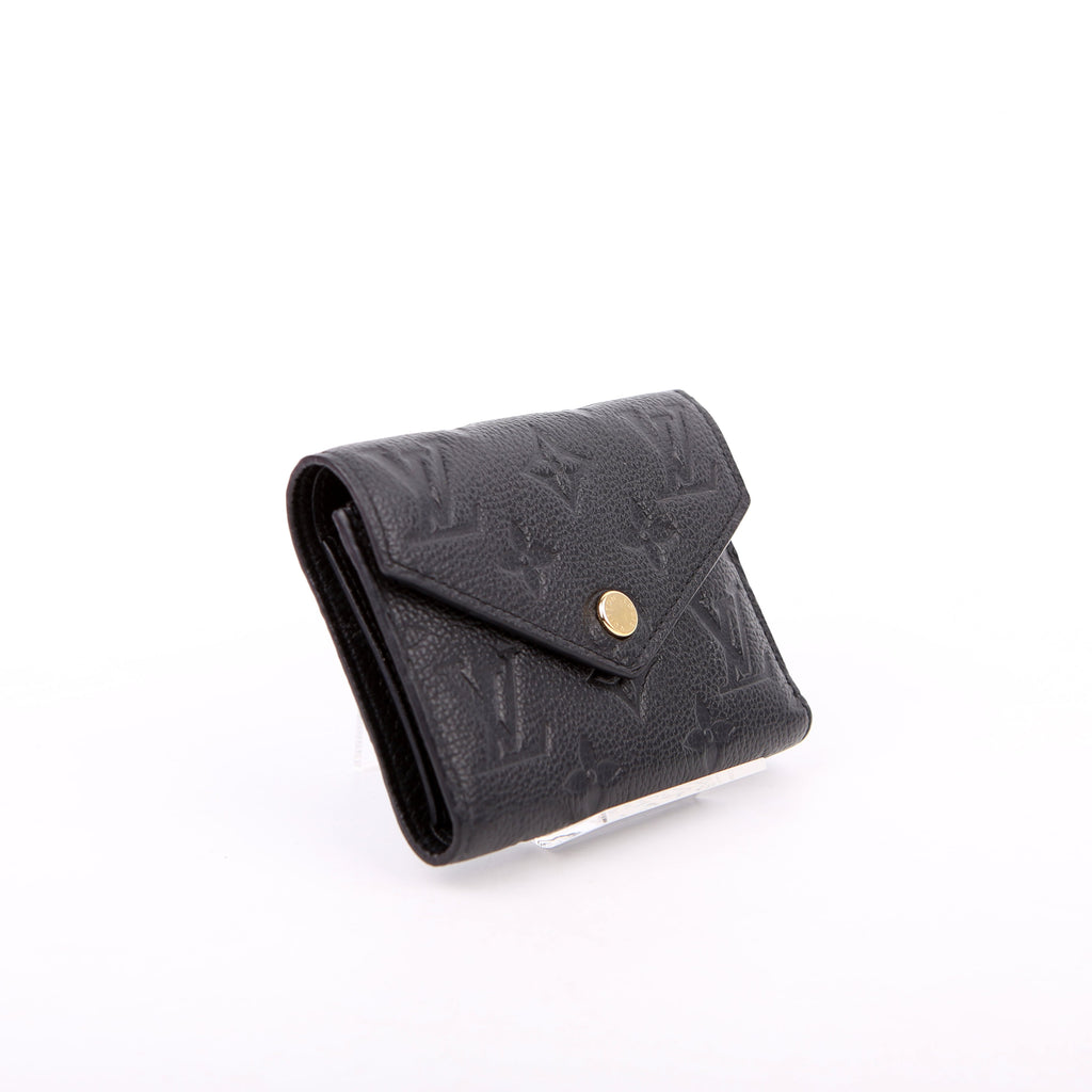 Victorine Wallet Empreinte Black