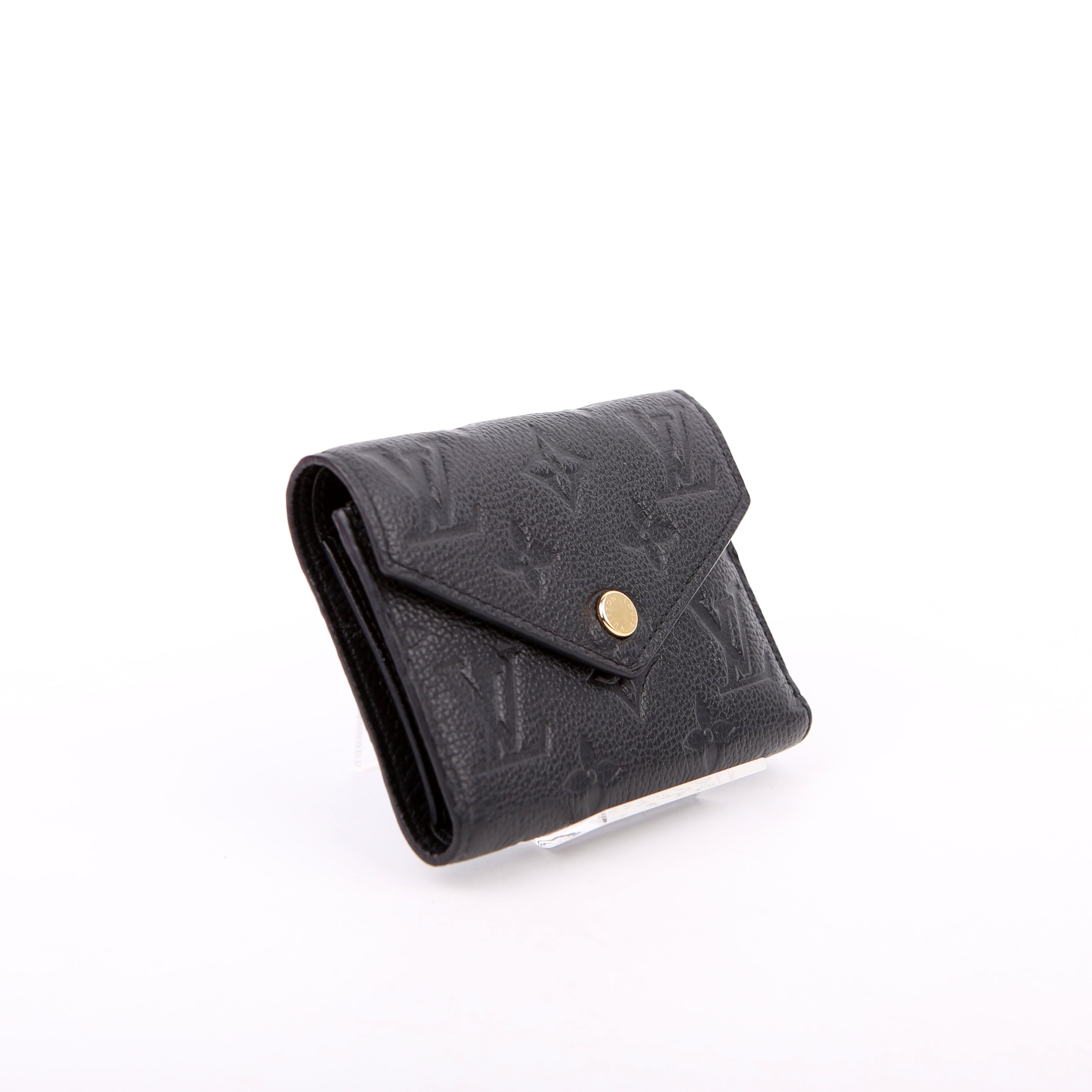Victorine Wallet Empreinte Black
