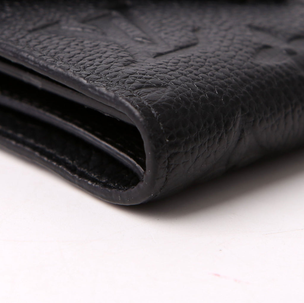 Victorine Wallet Empreinte Black