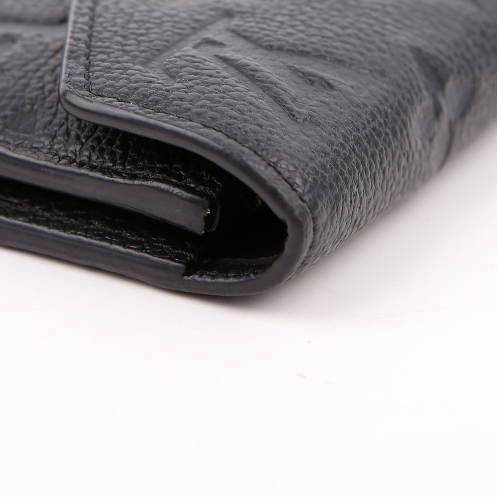Victorine Wallet Empreinte Black