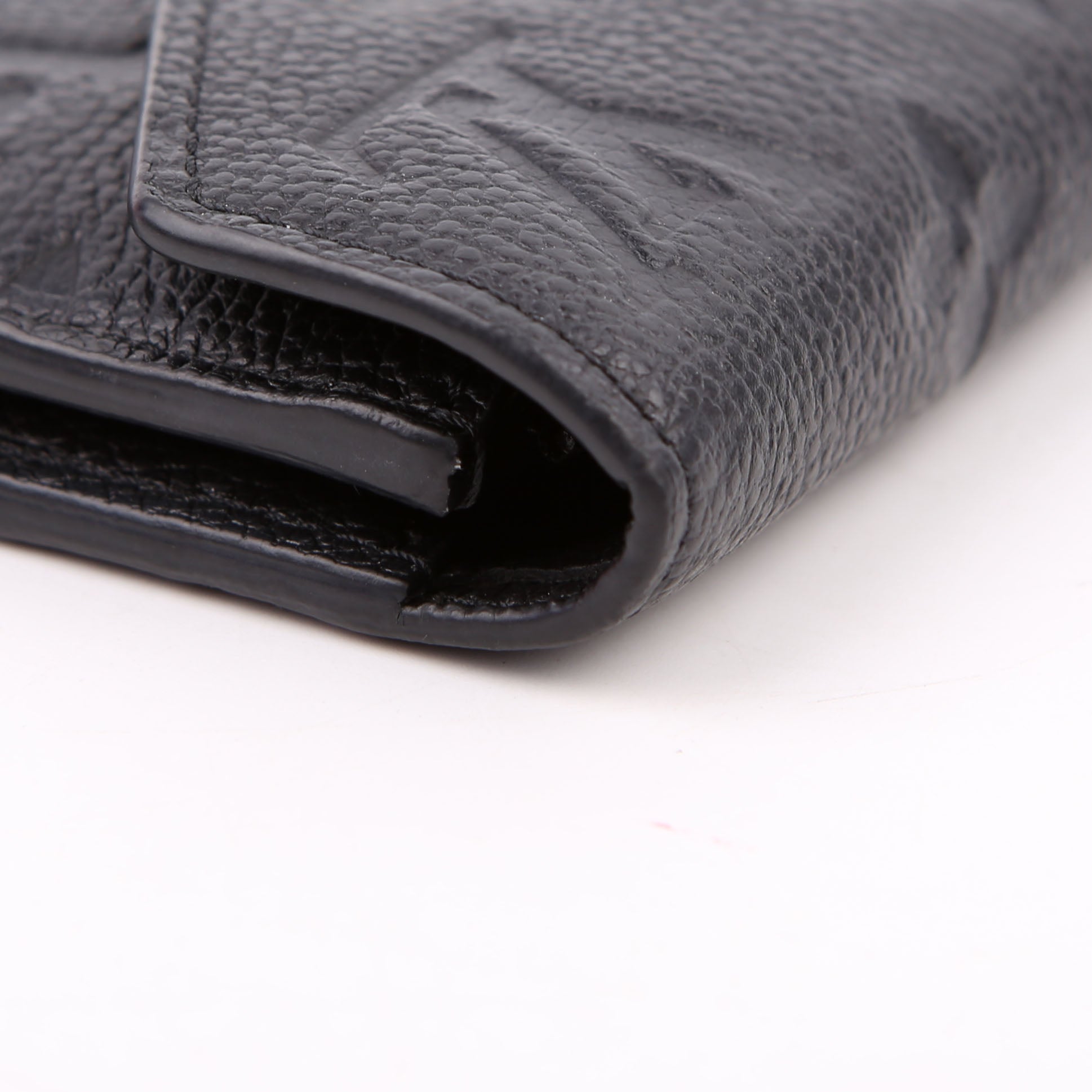 Victorine Wallet Empreinte Black