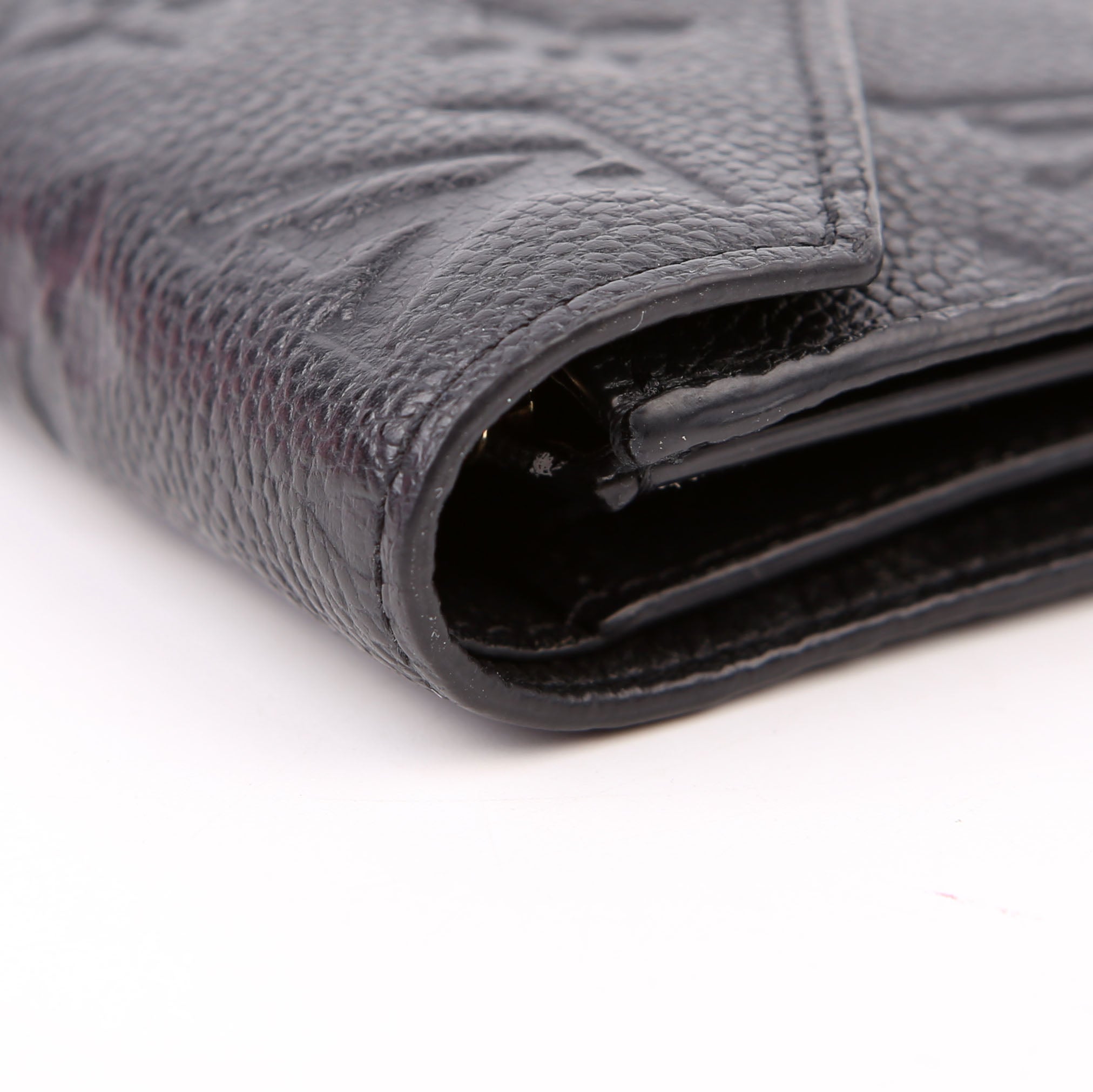Victorine Wallet Empreinte Black