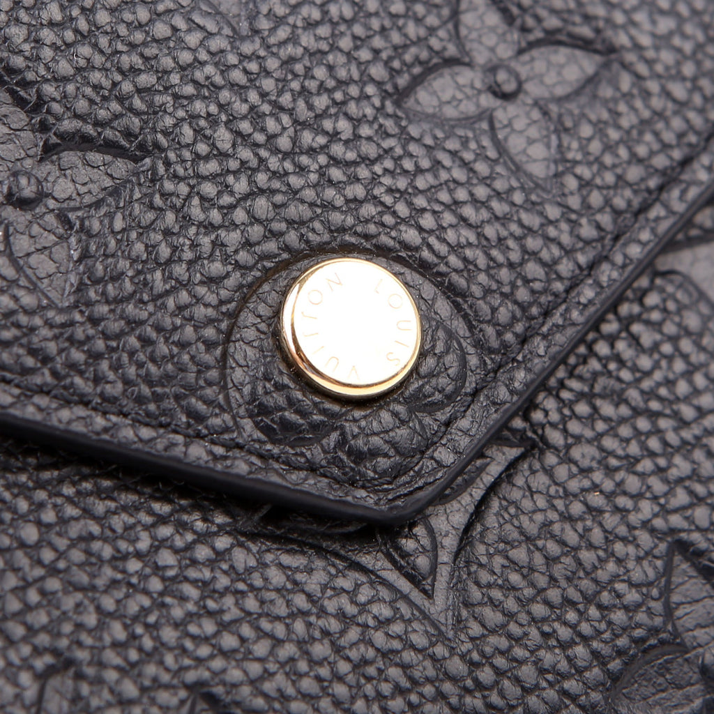Victorine Wallet Empreinte Black