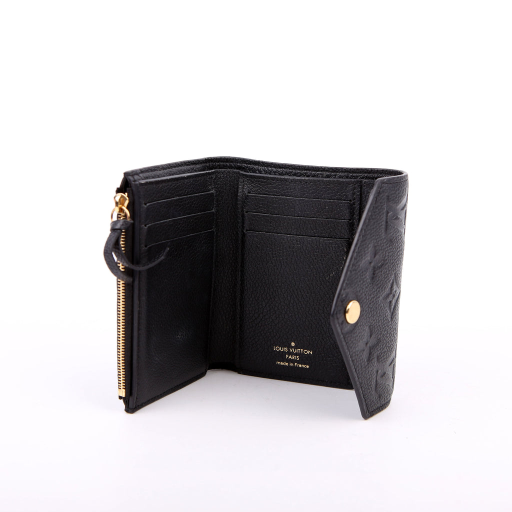 Victorine Wallet Empreinte Black