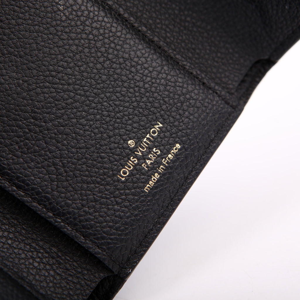 Victorine Wallet Empreinte Black