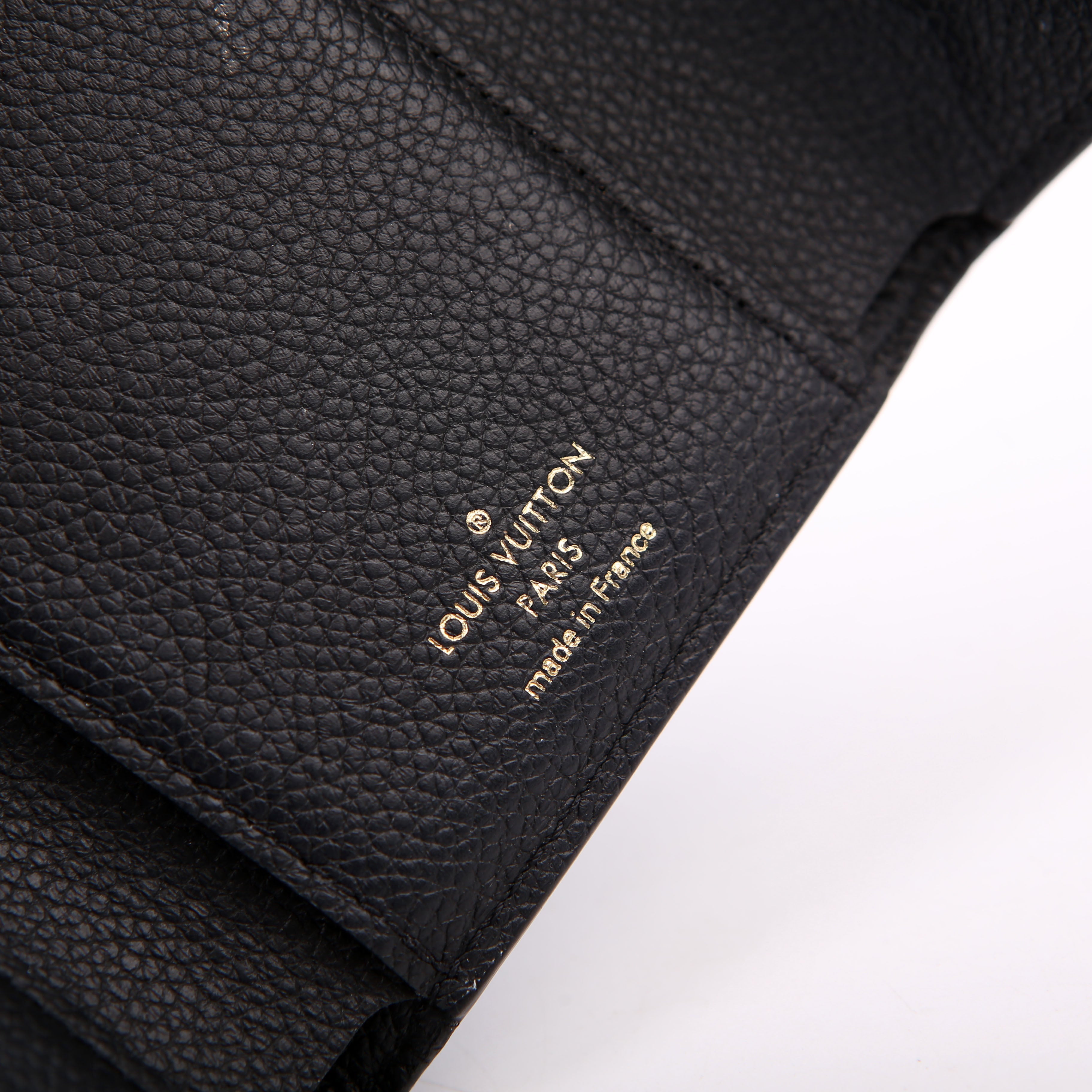 Victorine Wallet Empreinte Black