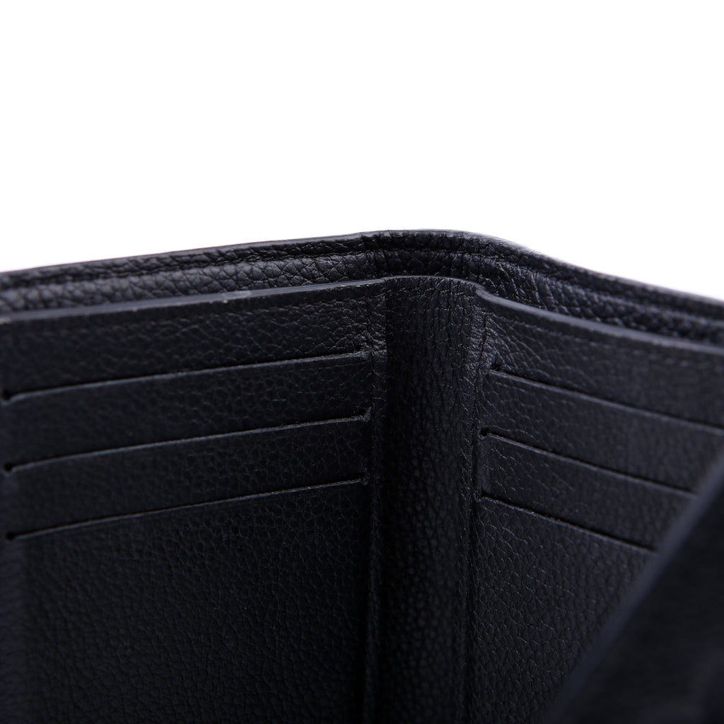 Victorine Wallet Empreinte Black