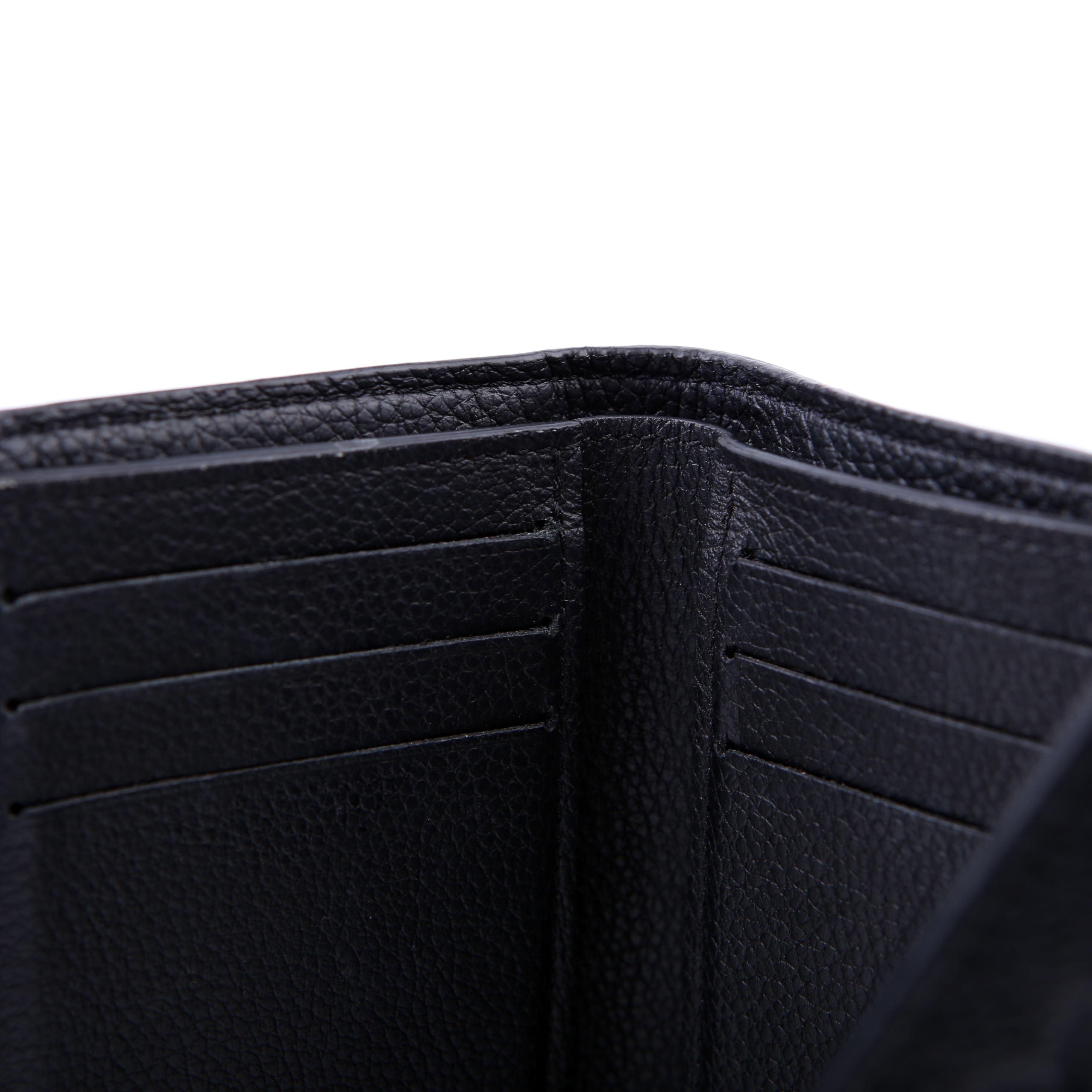 Victorine Wallet Empreinte Black