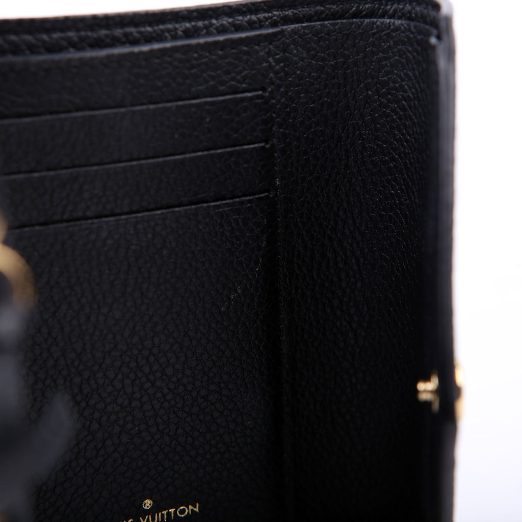 Victorine Wallet Empreinte Black